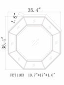 Swellendam Gold Octagonal Mirror - Clearance