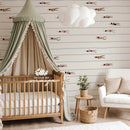 Swimmers inside the Vintage Pool - Nursery & House Wallpapers