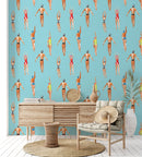 Palm Tree Retro Style Wallpaper - House Wallpapers