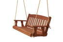 Amish Casual 5 Foot Cedar Stain Mission Porch Swing with Clearcoat