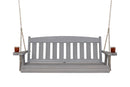 Amish Casual 4 Foot Grey Stain Mission Porch Swing