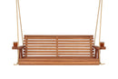 Amish Casual 5 Foot Roll Back Porch Swing in Cedar Stain