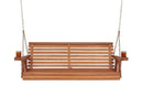 Amish Casual 5 Foot Roll Back Porch Swing in Cedar Stain