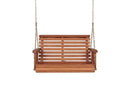 Amish Casual 3 Foot Roll Back Porch Swing in Cedar with Clearcoat