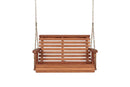 Amish Casual 3 Foot Roll Back Porch Swing in Cedar with Clearcoat