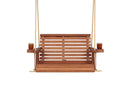 Amish Casual 3 Foot Roll Back Porch Swing in Cedar with Clearcoat