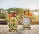 T-77C Counted cross stitch kit Crystal Art Set of pictures "Scent of life"