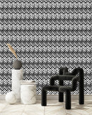 Black Zig Zag Wallpaper