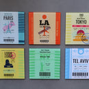 Printed Glass Coaster Set of 6