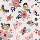 Contemporary Pink Floral Wallpaper Vogue
