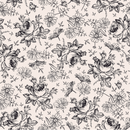 Black and White Floral Wallpaper