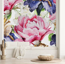 Stylish Modern Large Flowers Wallpaper
