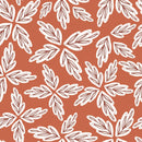 Red Wallpaper with Red Leaves