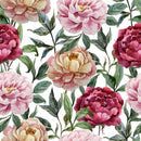 Stylish Modern Peonies Wallpaper