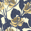 Floral Plants Pattern Wallpaper