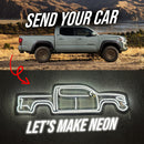 Your Personalized Metal Neon Car Wall Art - MTN0051