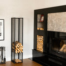 Tall Modern Metal Firewood Rack