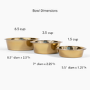 Hiddin Metal Pet Bowls Set