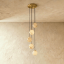 Tama Alabaster Chandelier Light