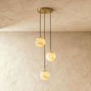 Tama Alabaster Chandelier Light