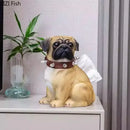 DecorBites™ Bulldog Tissue Box: Cute Dog Shape Coffee Table Decoration