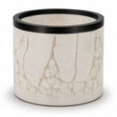 Concrete Gray & Beige Marble Flower Pot | 6" x 6" x 4.75" | Color Crete Creations