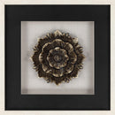 Tanza Black Textured Floral Wall Art - Clearance