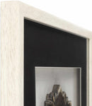 Tanza Black Textured Floral Wall Art - Clearance