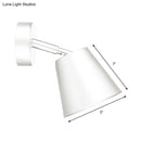 DecorBites™ Tapered LED Bathroom Wall Sconce - Minimalist Metal Design - 1 Head - White/Chrome