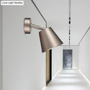 DecorBites™ Tapered LED Bathroom Wall Sconce - Minimalist Metal Design - 1 Head - White/Chrome