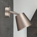 DecorBites™ Tapered LED Bathroom Wall Sconce - Minimalist Metal Design - 1 Head - White/Chrome