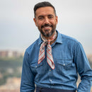 Carrara - Silk Neckerchief - Rosewood