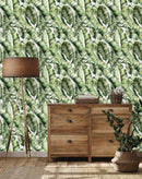 Large Tropical Leaves Wallpaper