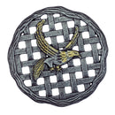 Antique Pewter Metal Stepping Stone Eagle - Cast Aluminum
