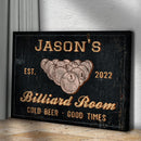 Billiard Room Sign