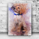 Pet Watercolor Portrait Sign IV