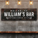 Rustic Bar Sign