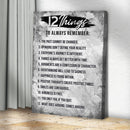 12 Things To Remember Sign