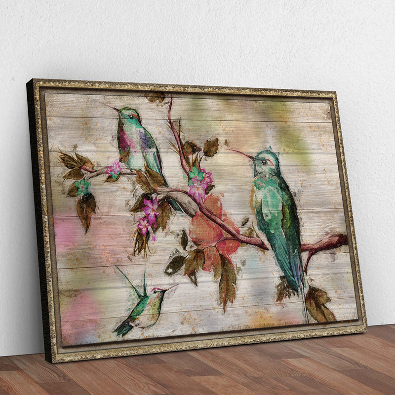 Hummingbirds Canvas Wall Art