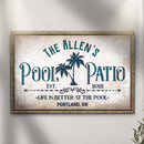 Life Is Better At The Pool And Patio Sign