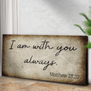 Matthew 28:20 - I Am With You Always Sign II
