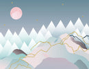 Mountains Pattern Wallpaper for Nursery