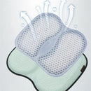 Teal & black 3d honeycomb silica gel seat cushion office chair support