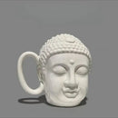 Teal buddha sculpture ceramic coffee mug kitchen decor