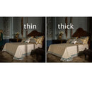 Teal & gold embroidered 200s egyptian cotton bedding set bedroom
