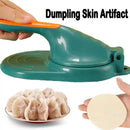 Teal & orange dough press tool kitchen dumpling skin maker