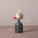 DecorBites™ Bowknot Girl Resin Figurine | Home Room Decor & Wedding Gift