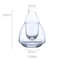 Teardrop glass wine pot for dining room and bar