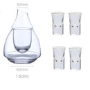 Teardrop glass wine pot for dining room and bar