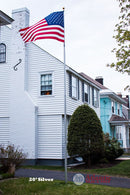 Phoenix Telescoping Flagpole with Free American Flag, Securi-Shur Anti-Theft Locking Clamp, and Lifetime Anti-Theft Guarantee